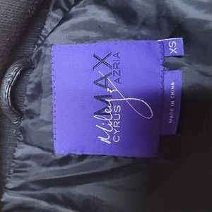 Miley Cyrus Max Azria Faux Leather bomber jacket